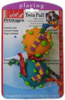 Petstages игрушка для собак "Гантеля винил+текстиль"
