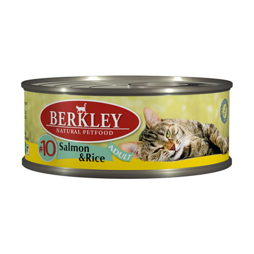 Berkley 10 для кошек с лососем и рисом