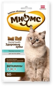 Мнямс хрустящие подушечки для кошек 