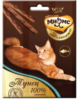Мнямс Деликатес лакомые палочки 9 см для кошек с тунцом 3х4 г