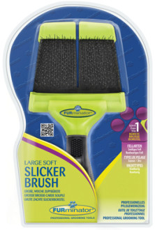 FURminator пуходерка мягкая большая двухсторонняя Large Soft Slicker зубцы 15 мм