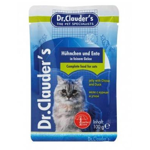 Dr. Clauder`s паучи для кошек с курицей и уткой