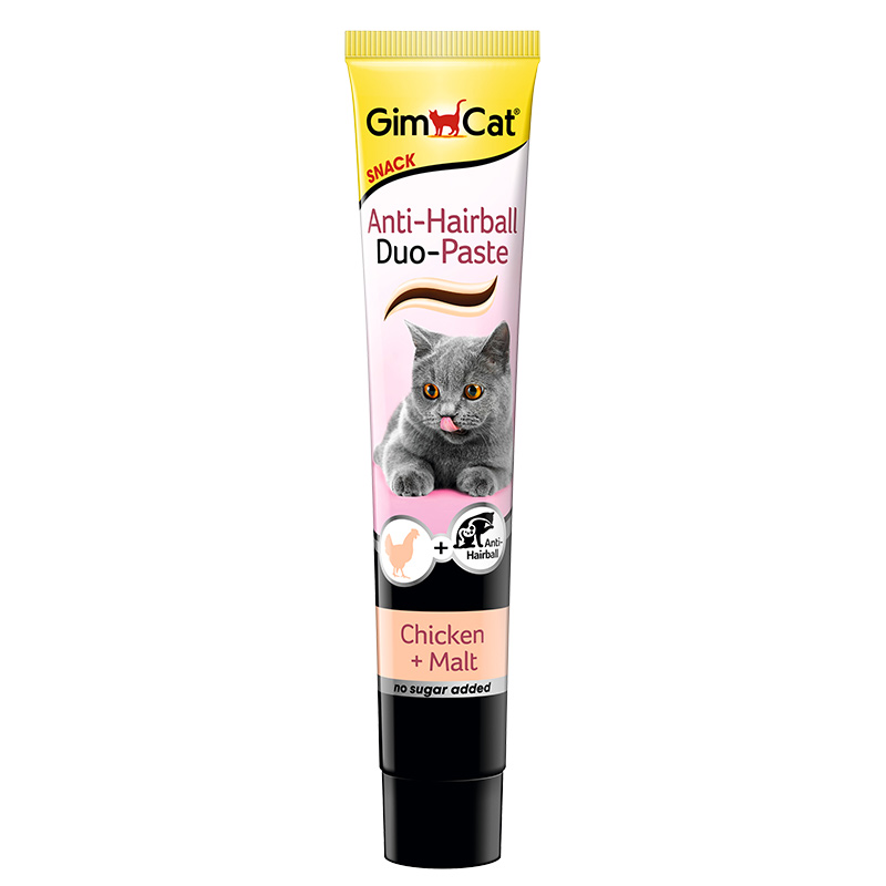 Gimpet Паста Anti-Hairball Duo для вывода шерсти из желудка Курица и солод