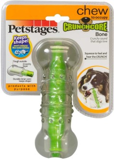 Petstages игрушка для собак "Хрустящая косточка" резиновая 15 см большая