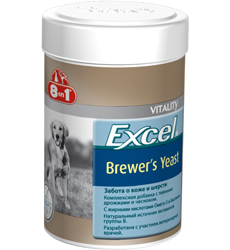 8in1 Excel Brewers пивные дрожжи для кожи и шерсти