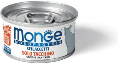 Monge Cat Monoprotein хлопья для кошек из индейки 80г