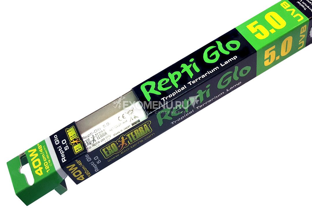 Лампы Repti Glo 5.0, 40 Вт, 120 см