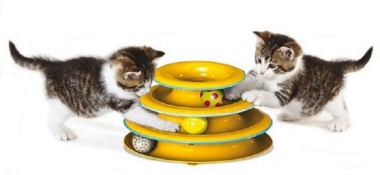 Petstages игрушка для кошек Трек  "3 этажа"  основание 24 см
