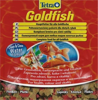 TetraGoldfish корм в хлопьях для всех видов золотых рыбок 12 г (sachet)
