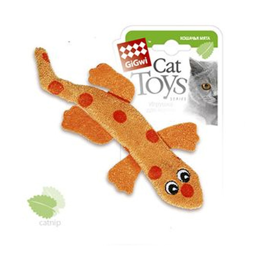 GiGwi игрушка для кошек саламандра с кошачьей мятой