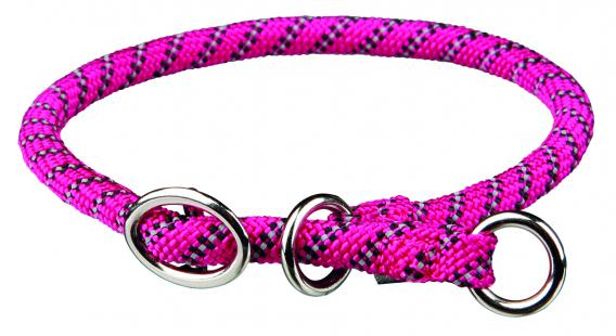 Ошейник-удавка Sporty Rope, S–M: 40 см/ф 8 мм, фуксия