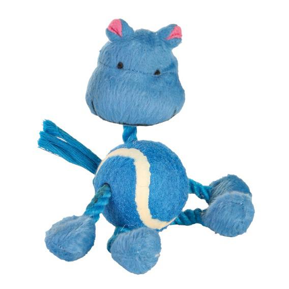 Веревочная игрушка с теннисным мячом