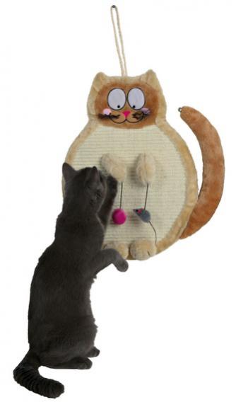 Кошка, с игрушками