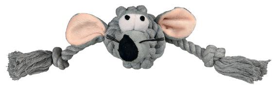 Игрушка для собаки «Мышь плюшевая с веревками