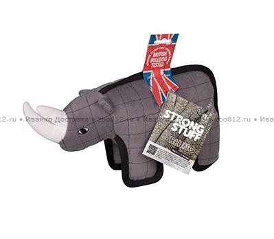 Karlie Strong Stuff игрушка для собак носорог