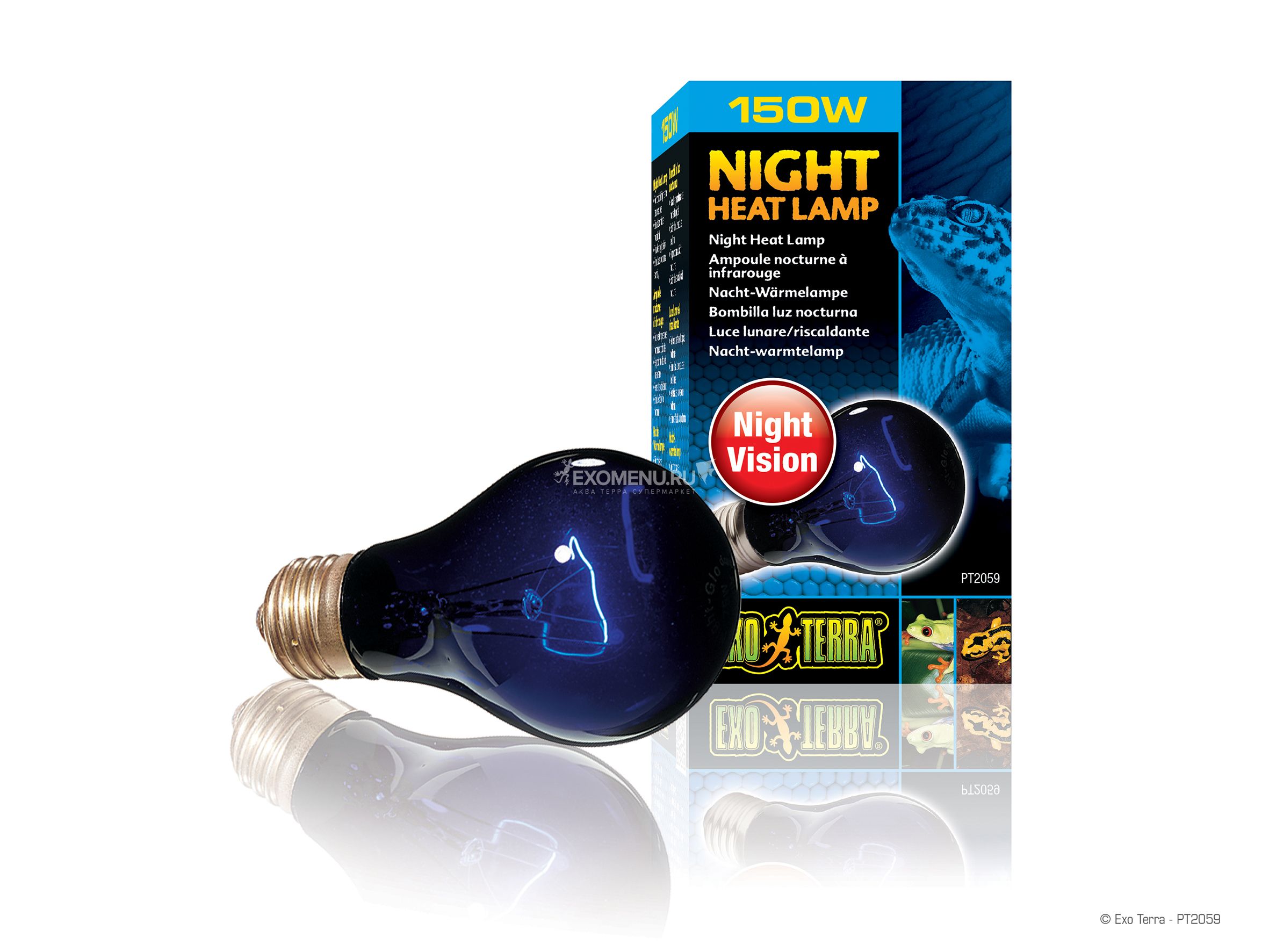 Лампа лунного света Night Glo A19 150 Вт