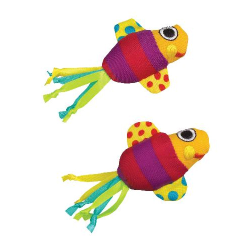 Petstages игрушка Рыбки с кошачьей мятой 2шт. арт 321YEX