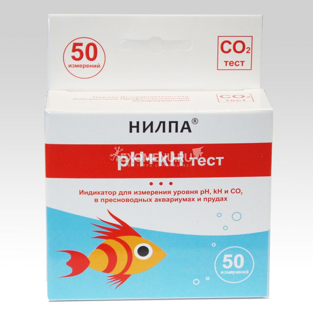 Тест pH+kH тест для измерения уровня pH, kH и CO2