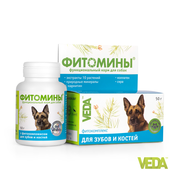 ФИТОМИНЫ для зубов и костей для собак 100 табл