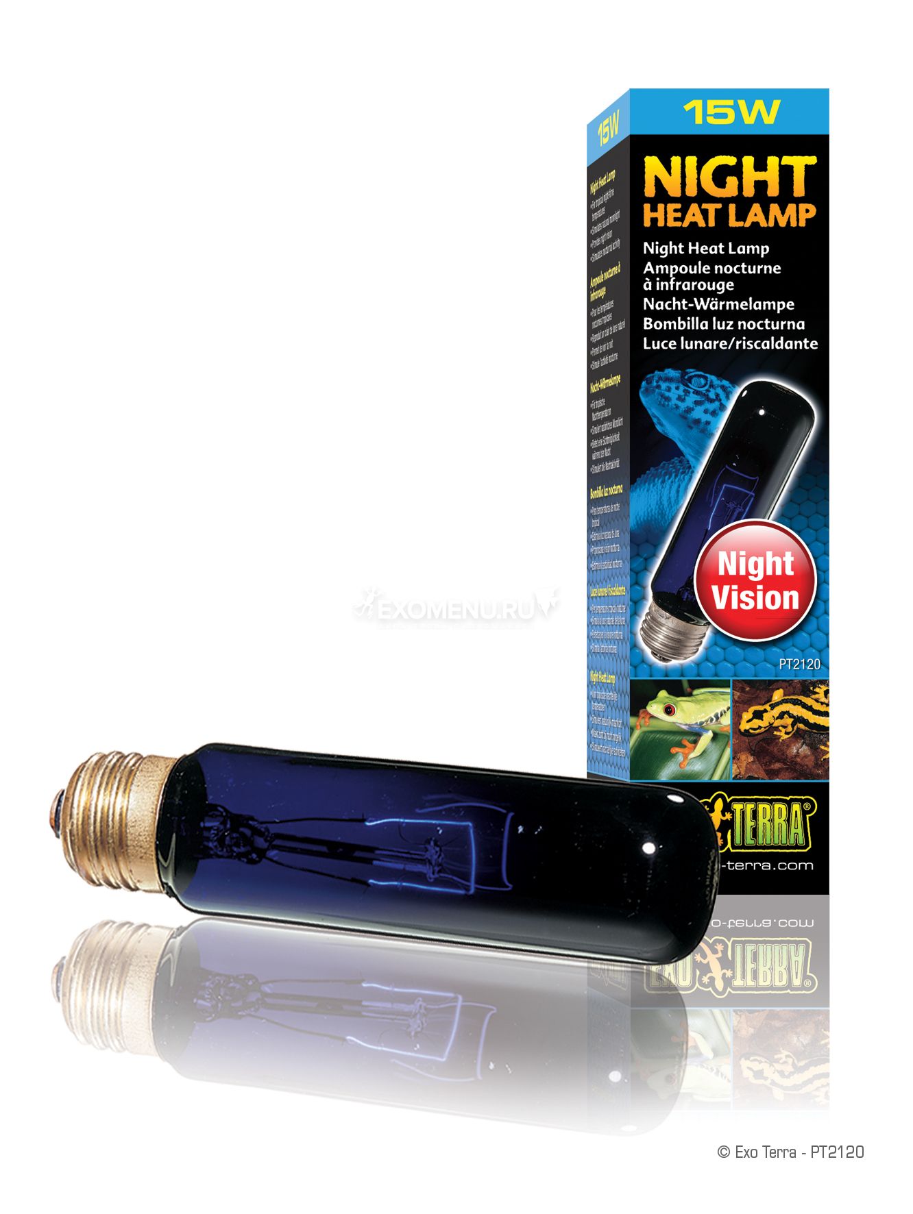 Лампа лунного света  Night Glo, Т 10, 15 Вт