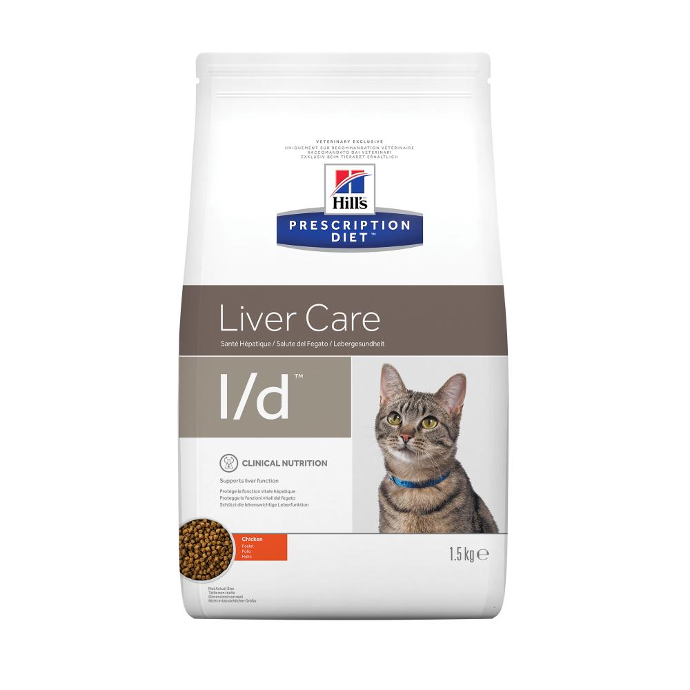 Корм Hill's Prescription Diet l/d Liver Care сухой диетический, для кошек при заболеваниях печени, с курицей