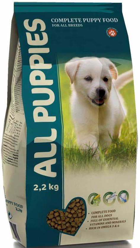 Корм All Dogs полнорационный корм для щенков, All Puppies