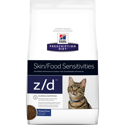 Корм Hill's Prescription Diet z/d Food Sensitivities сухой диетический, для кошек при пищевой аллергии, гипоаллергенный