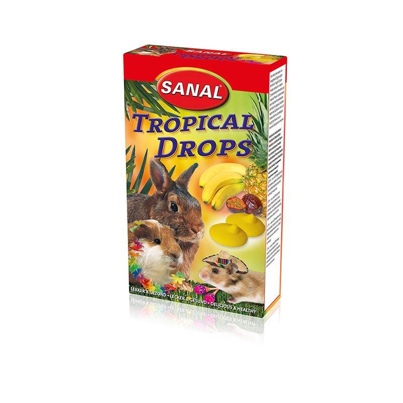 Sanal Tropical Drops лакомство для грызунов тропические фрукты 45 г