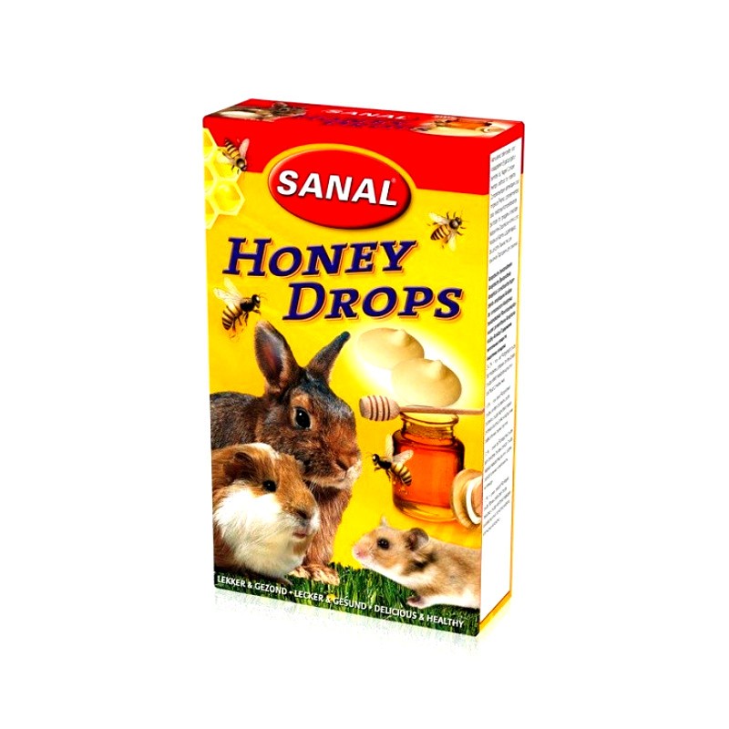 Sanal Honey Drops лакомство для грызунов мед 45 г
