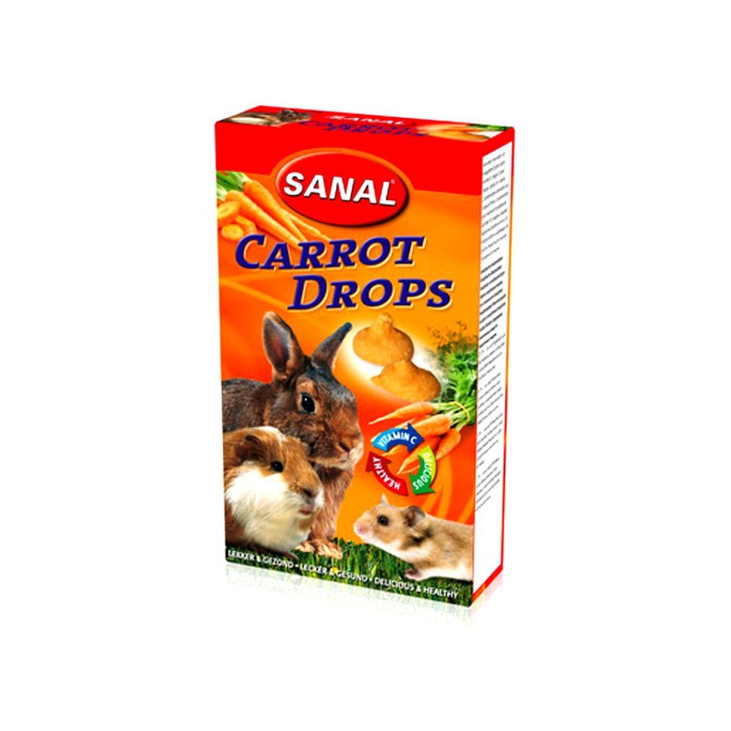 Sanal Carrot Drops лакомство для грызунов морковь 45 г