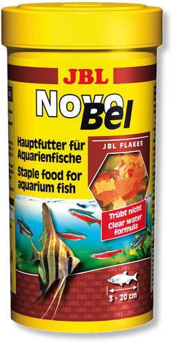 JBL NovoBel - Основной корм в форме хлопьев для всех аквариумных рыб, 250 мл. (40 г.)
