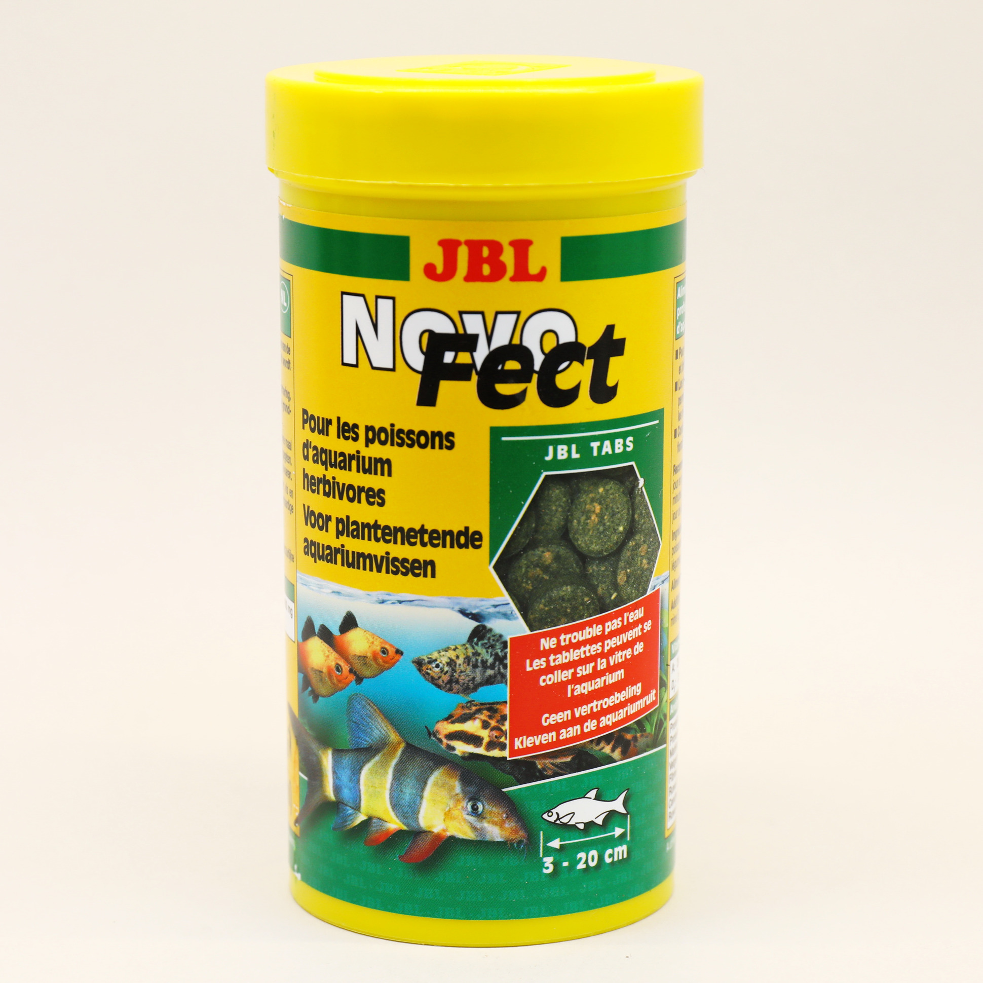 JBL NovoFect - Корм в форме таблеток для растительноядных рыб, 100 мл. (160 шт.)