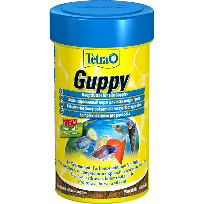Корм для гуппи Tetra Guppy 100 мл хлопья