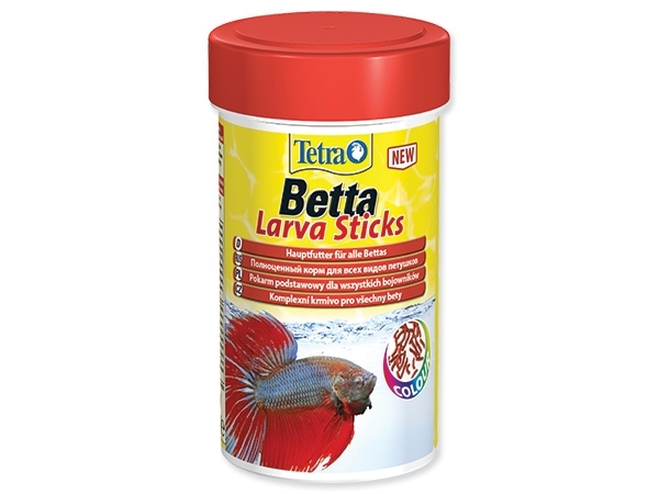 Корм для лабиринтовых Tetra Betta Larva Sticks 100 мл в форме мотыля