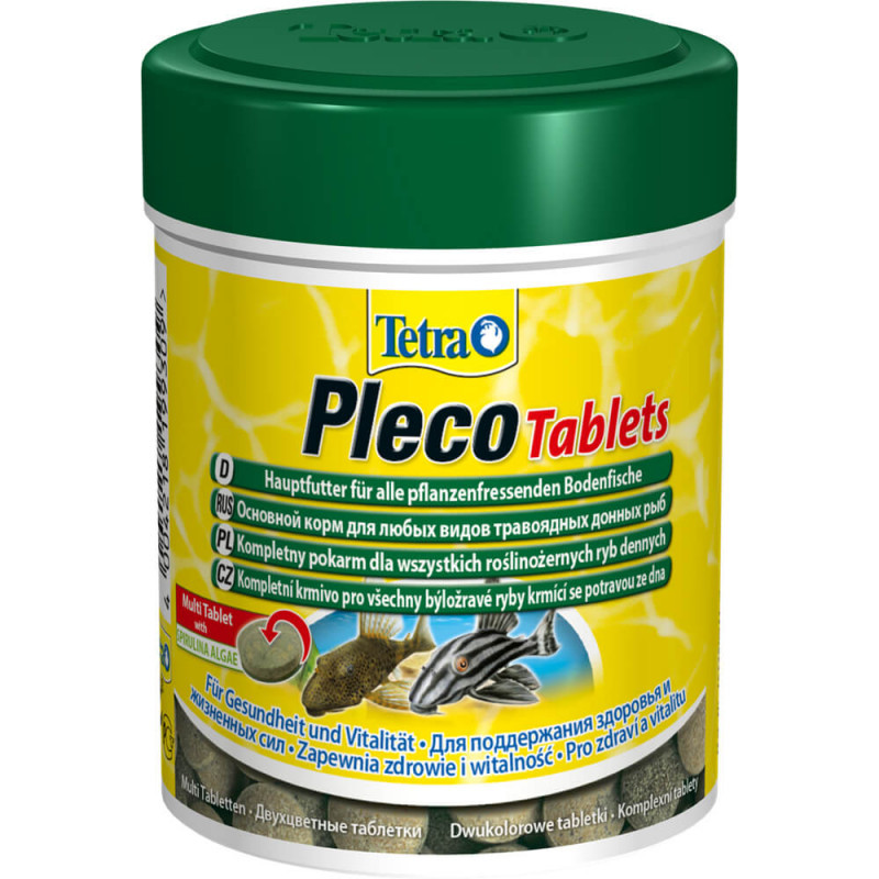 Корм для травоядных донных рыб Tetra Pleco Tablets 275 табл.