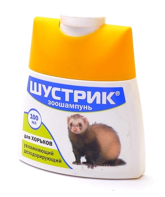 Зоошампунь Шустрик для хорьков, увлажняющий дезодорирующий