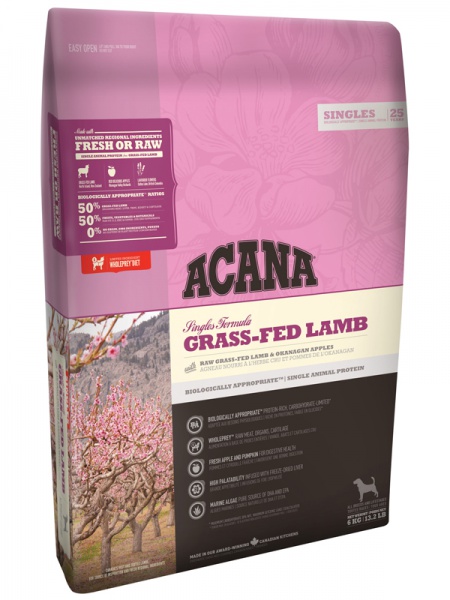 Acana Singles Grass-Fed Lamb корм собак