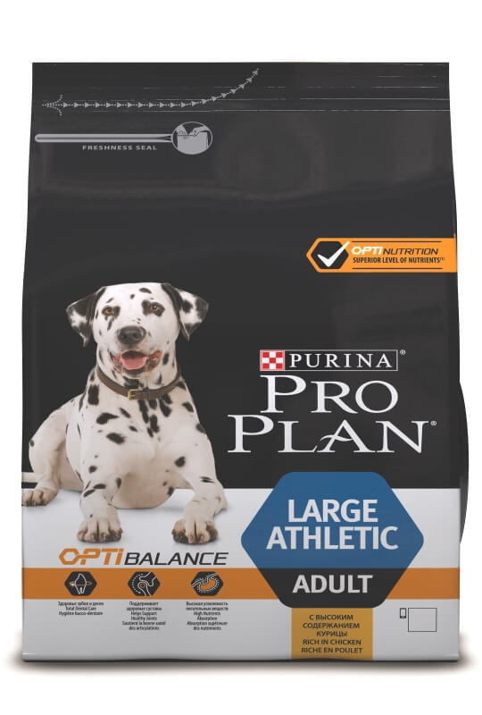 Корм Purina Pro Plan для собак крупных пород атлетического телосложения с курицей, Adult Large Breed Athletic Chicken