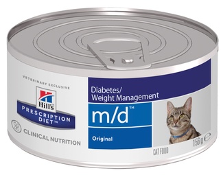 Hill's вет.консервы Prescription Diet m/d Diabetes, влажный диетический корм для кошек при сахарном диабете