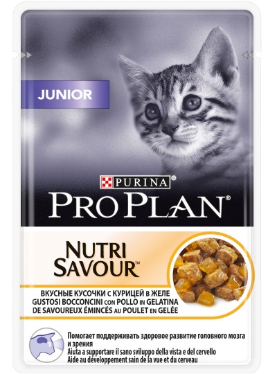 Purina Pro Plan кусочки в желе для котят с курицей