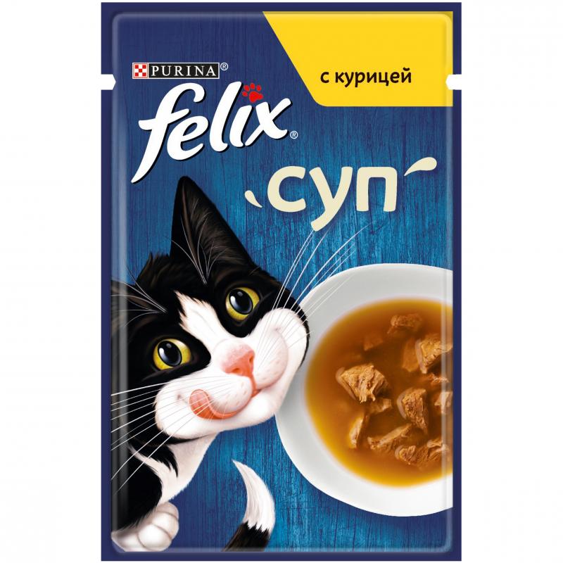 Felix суп для кошек, с курицей, Soup Chicken