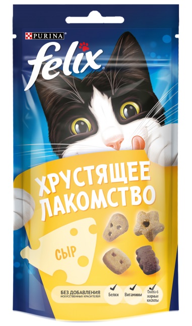 Хрустящее лакомство cо вкусом сыра для взрослых кошек