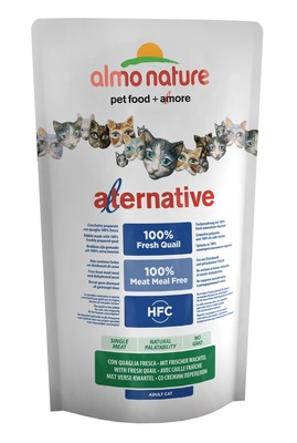 Almo Nature Alternative корм со свежей перепёлкой (50% мяса) для кошек, HFC ALMO NATURE ALTERNATIVE CATS