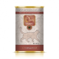 Clan CLASSIC консервы для кошек «Мясное ассорти с говядиной»