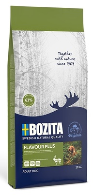 Корм Bozita super premium для взрослых собак с нормальным уровнем активности, с оленем, Flavour Plus