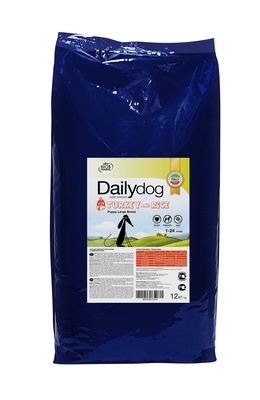 Корм DailyDog для щенков крупных пород с индейкой и рисом, PUPPY LARGE BREED Turkey and Rice