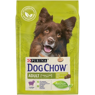 Корм Dog Chow для взрослых собак, с ягненком, Adult