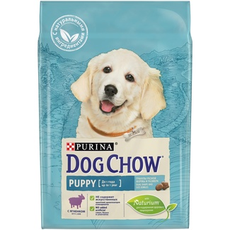 Корм Dog Chow для щенков, с ягненком, Puppy&Junior Lamb