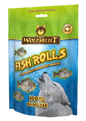 Wolfsblut FISH ROLLS - KABELJAU Снеки рыбные Ролля треска 100гр