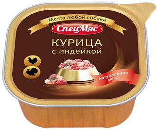 Консервы для собак СпецМяс курица с индейкой